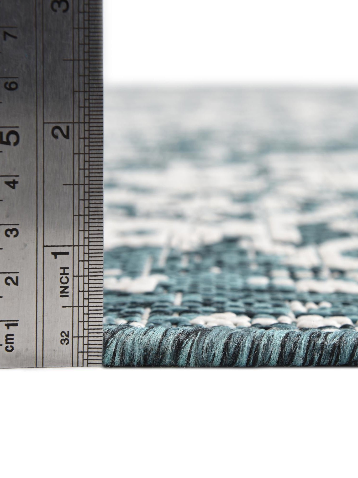 Teal 7' 10 x 10' Jill Zarin Outdoor Rectangle Area Rug Weather Resistant for Patio, Deck, Terrace, Balcony, Porch Durable 100% Polypropylene Carpet for Outside for Sale at Rug Engine