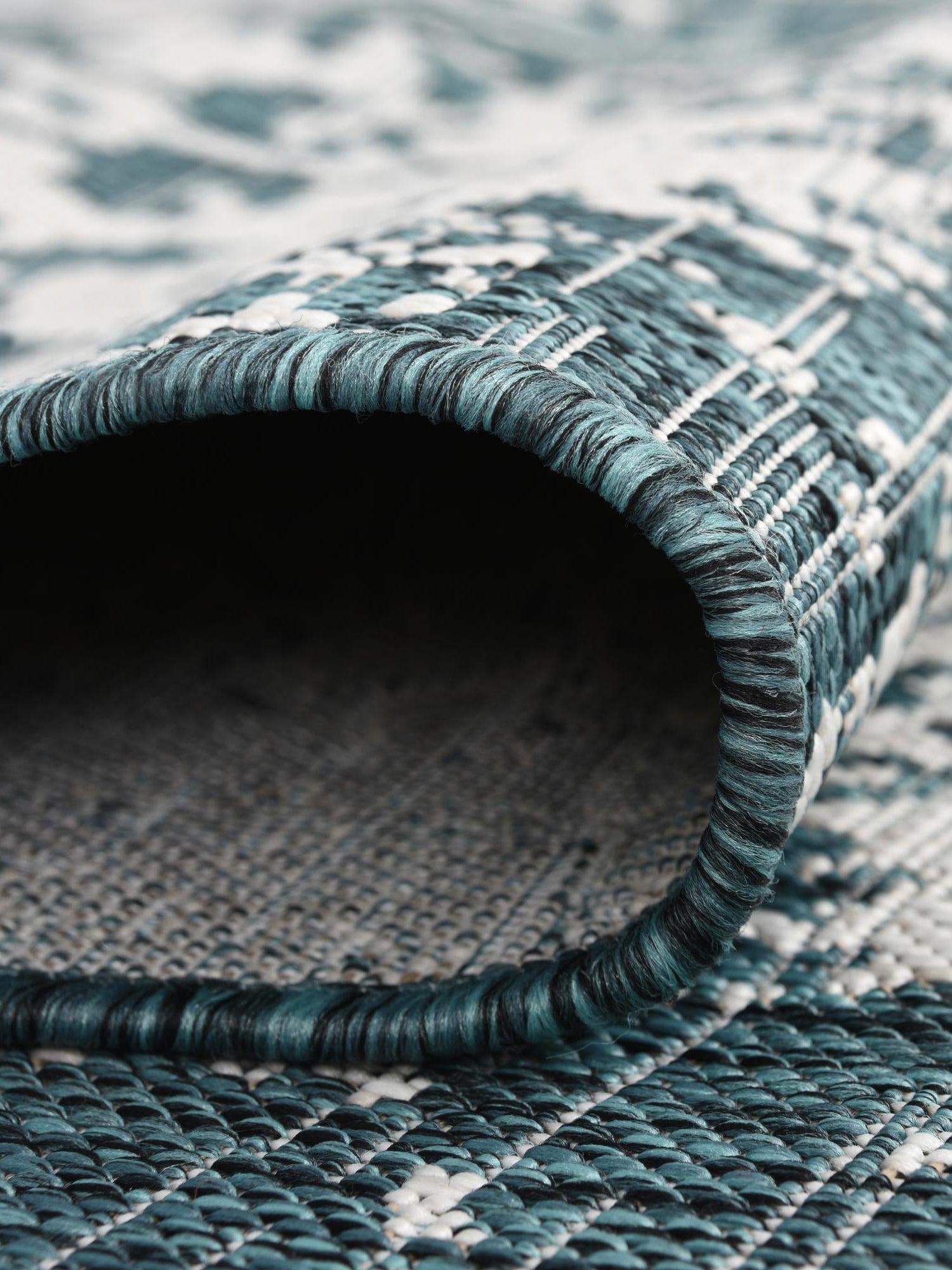 Teal 9' x 12' Jill Zarin Outdoor Rectangle Area Rug Weather Resistant for Patio, Deck, Terrace, Balcony, Porch Durable 100% Polypropylene Carpet for Outside for Sale at Rug Engine