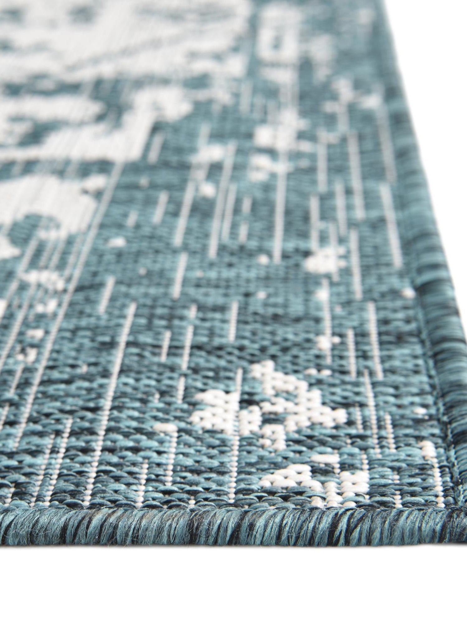 Teal 9' x 12' Jill Zarin Outdoor Rectangle Area Rug Weather Resistant for Patio, Deck, Terrace, Balcony, Porch Durable 100% Polypropylene Carpet for Outside for Sale at Rug Engine