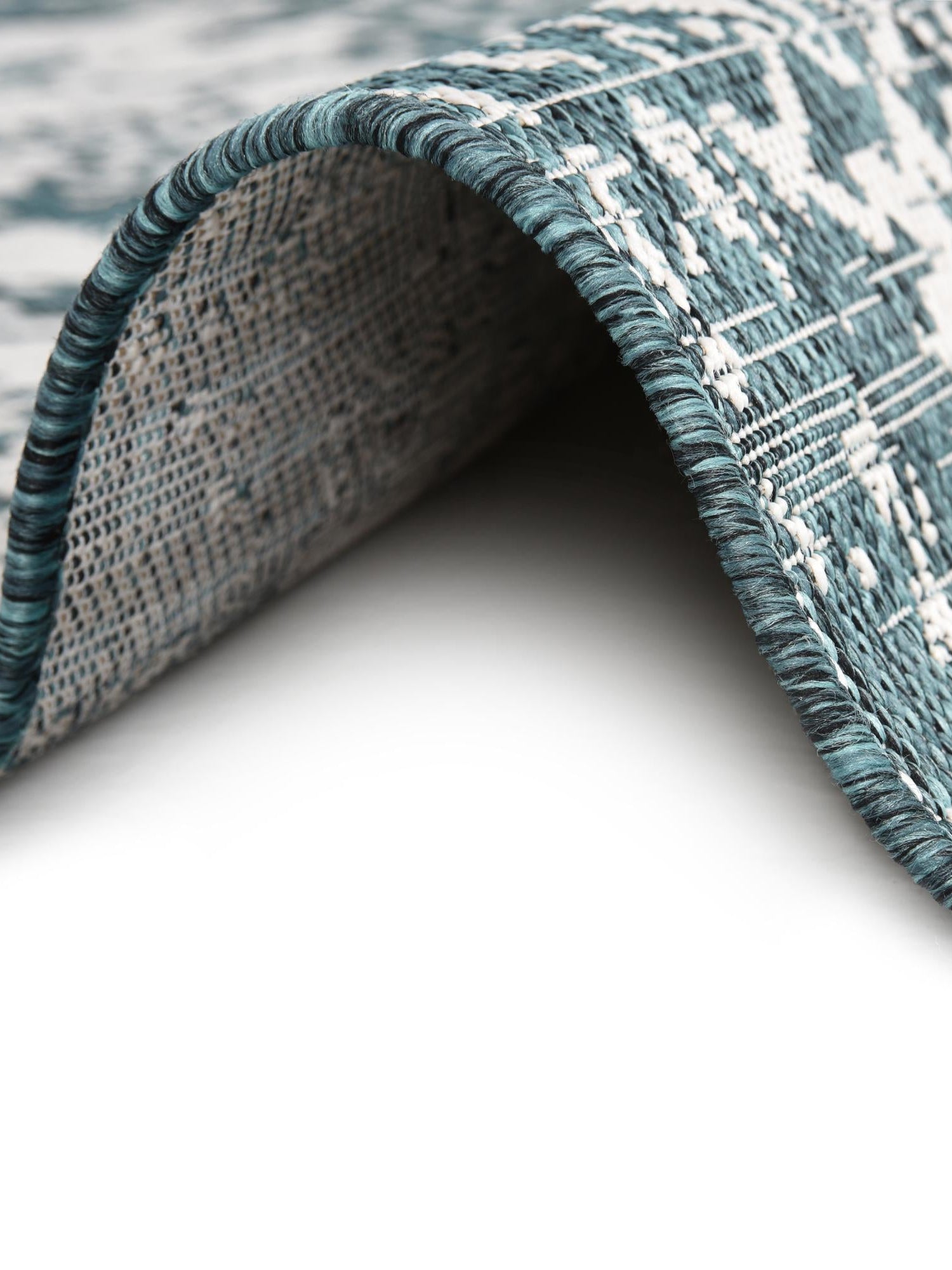 Teal 3' 1 x 5' 3 Jill Zarin Outdoor Rectangle Area Rug Weather Resistant for Patio, Deck, Terrace, Balcony, Porch Durable 100% Polypropylene Carpet for Outside for Sale at Rug Engine