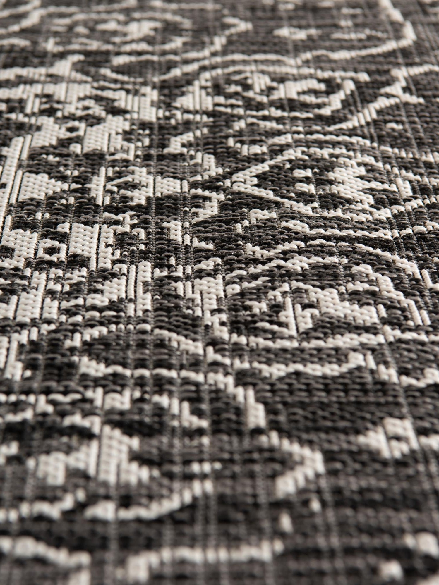 Charcoal Gray 13' 1 x 13' 1 Jill Zarin Outdoor Round Area Rug Weather Resistant for Patio, Deck, Terrace, Balcony, Porch Durable 100% Polypropylene Carpet for Outside for Sale at Rug Engine