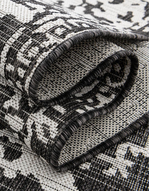 Charcoal Gray 7' 1 x 10' Jill Zarin Outdoor Rectangle Area Rug Weather Resistant for Patio, Deck, Terrace, Balcony, Porch Durable 100% Polypropylene Carpet for Outside for Sale at Rug Engine