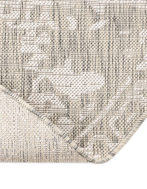 Gray 10' 8 x 10' 8 Jill Zarin Outdoor Round Area Rug Weather Resistant for Patio, Deck, Terrace, Balcony, Porch Durable 100% Polypropylene Carpet for Outside for Sale at Rug Engine