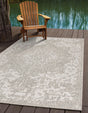 Gray 1' 4 x 1' 4 Jill Zarin Outdoor Sample Area Rug Weather Resistant for Patio, Deck, Terrace, Balcony, Porch Durable 100% Polypropylene Carpet for Outside for Sale at Rug Engine