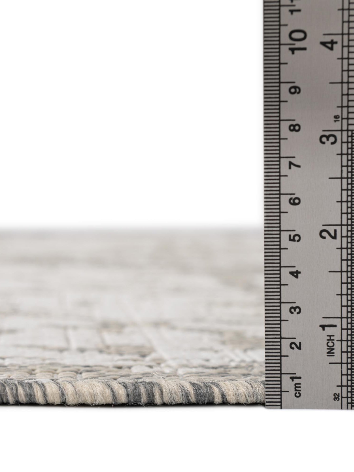 Gray 7' 10 x 10' Jill Zarin Outdoor Rectangle Area Rug Weather Resistant for Patio, Deck, Terrace, Balcony, Porch Durable 100% Polypropylene Carpet for Outside for Sale at Rug Engine