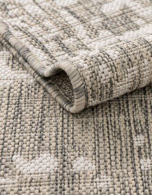 Gray 7' 10 x 10' Jill Zarin Outdoor Rectangle Area Rug Weather Resistant for Patio, Deck, Terrace, Balcony, Porch Durable 100% Polypropylene Carpet for Outside for Sale at Rug Engine
