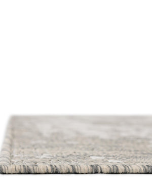 Gray 7' 10 x 10' Jill Zarin Outdoor Rectangle Area Rug Weather Resistant for Patio, Deck, Terrace, Balcony, Porch Durable 100% Polypropylene Carpet for Outside for Sale at Rug Engine