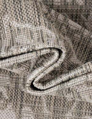 Gray 6' 1 x 9' Jill Zarin Outdoor Rectangle Area Rug Weather Resistant for Patio, Deck, Terrace, Balcony, Porch Durable 100% Polypropylene Carpet for Outside for Sale at Rug Engine