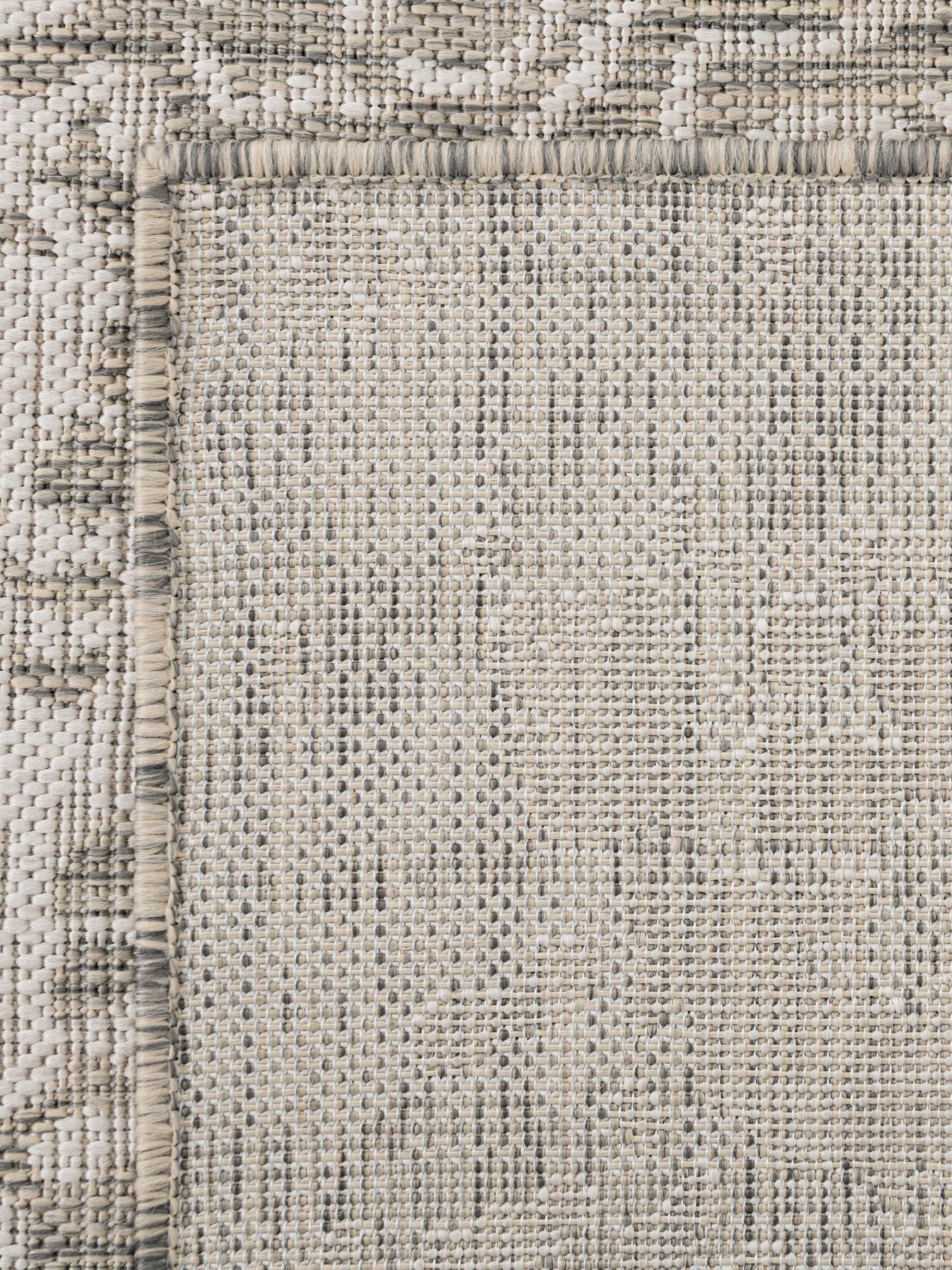 Gray 6' 1 x 9' Jill Zarin Outdoor Rectangle Area Rug Weather Resistant for Patio, Deck, Terrace, Balcony, Porch Durable 100% Polypropylene Carpet for Outside for Sale at Rug Engine
