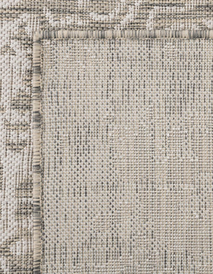 Gray 6' 1 x 9' Jill Zarin Outdoor Rectangle Area Rug Weather Resistant for Patio, Deck, Terrace, Balcony, Porch Durable 100% Polypropylene Carpet for Outside for Sale at Rug Engine