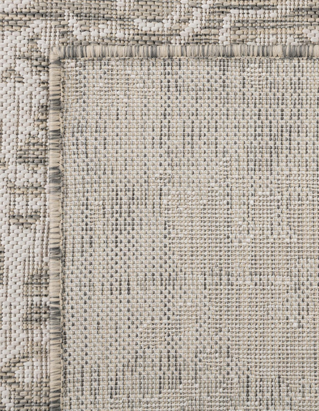 Gray 6' 1 x 9' Jill Zarin Outdoor Rectangle Area Rug Weather Resistant for Patio, Deck, Terrace, Balcony, Porch Durable 100% Polypropylene Carpet for Outside for Sale at Rug Engine