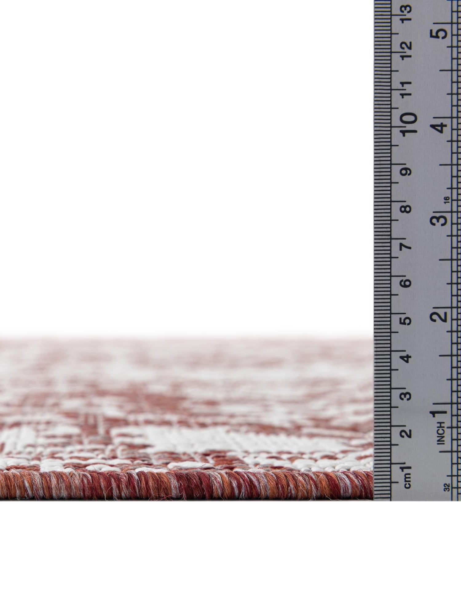 Rust Red 7' 10 x 10' Jill Zarin Outdoor Rectangle Area Rug Weather Resistant for Patio, Deck, Terrace, Balcony, Porch Durable 100% Polypropylene Carpet for Outside for Sale at Rug Engine
