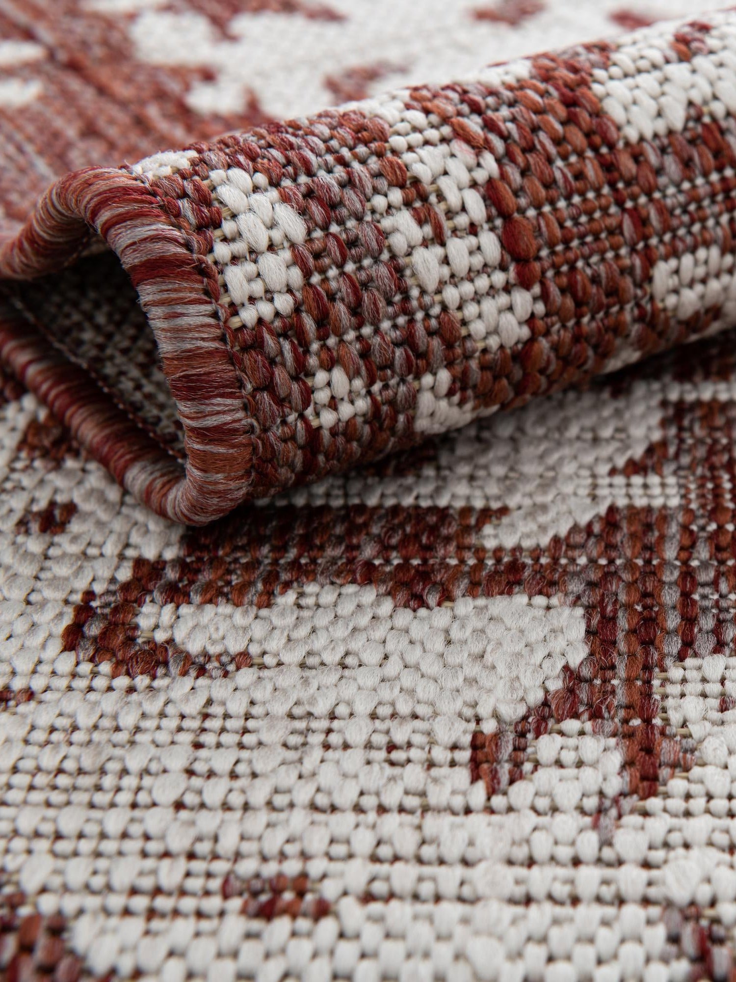 Rust Red 7' 10 x 10' Jill Zarin Outdoor Rectangle Area Rug Weather Resistant for Patio, Deck, Terrace, Balcony, Porch Durable 100% Polypropylene Carpet for Outside for Sale at Rug Engine