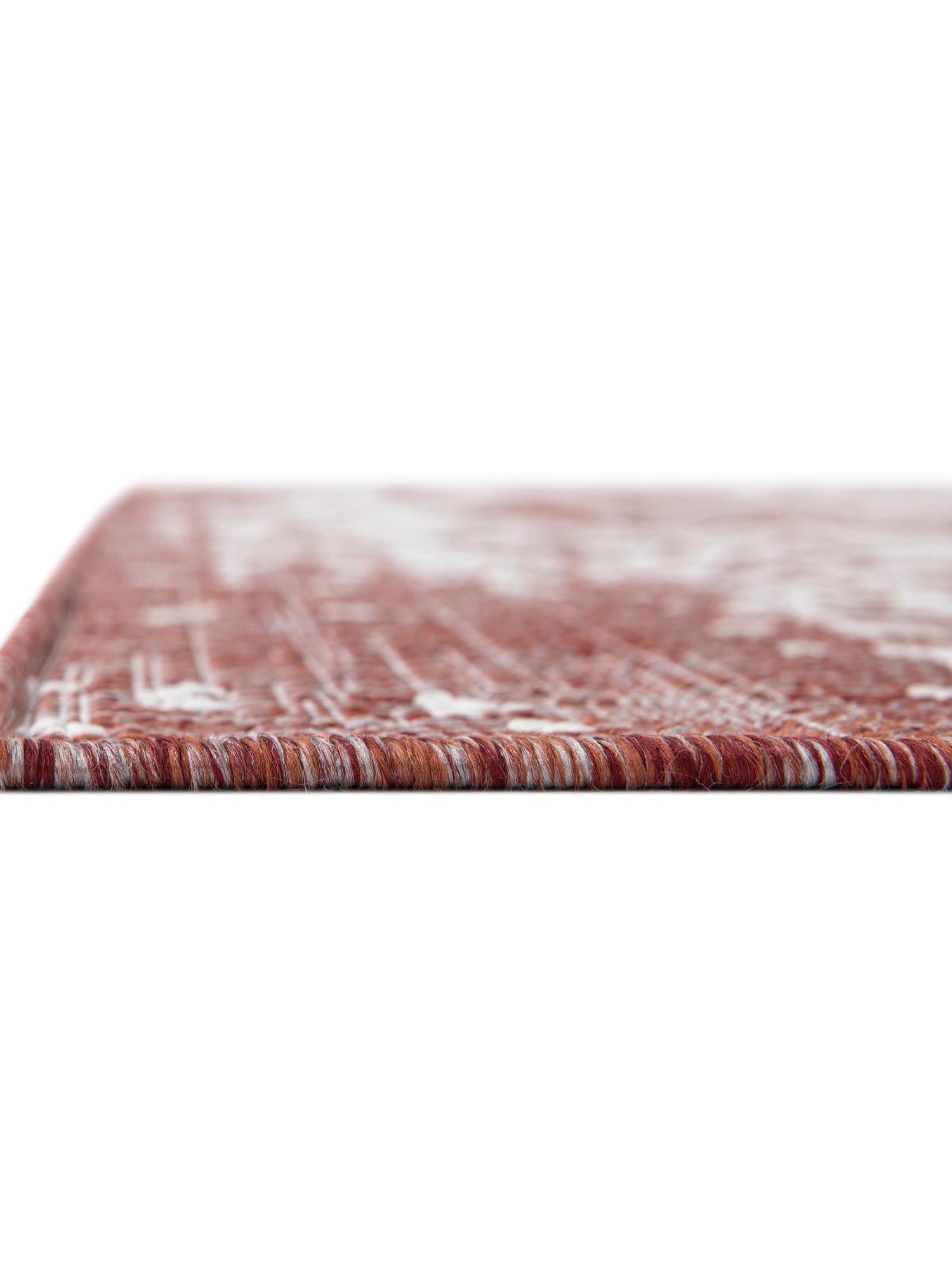Rust Red 5' 3 x 8' Jill Zarin Outdoor Rectangle Area Rug Weather Resistant for Patio, Deck, Terrace, Balcony, Porch Durable 100% Polypropylene Carpet for Outside for Sale at Rug Engine
