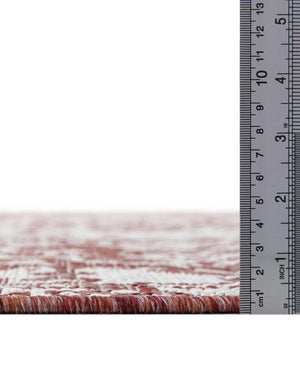 Rust Red 2' x 6' 1 Jill Zarin Outdoor Runner Area Rug Weather Resistant for Patio, Deck, Terrace, Balcony, Porch Durable 100% Polypropylene Carpet for Outside for Sale at Rug Engine