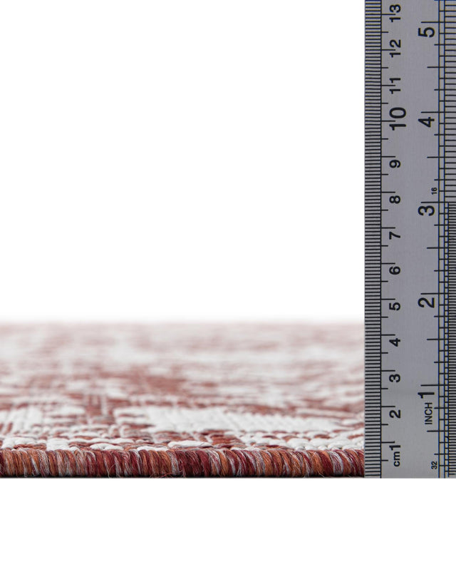 Rust Red 2' x 6' 1 Jill Zarin Outdoor Runner Area Rug Weather Resistant for Patio, Deck, Terrace, Balcony, Porch Durable 100% Polypropylene Carpet for Outside for Sale at Rug Engine