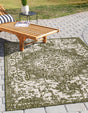 Green 6' 1 x 9' Jill Zarin Outdoor Rectangle Area Rug Weather Resistant for Patio, Deck, Terrace, Balcony, Porch Durable 100% Polypropylene Carpet for Outside for Sale at Rug Engine