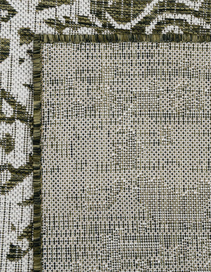 Green 6' 1 x 9' Jill Zarin Outdoor Rectangle Area Rug Weather Resistant for Patio, Deck, Terrace, Balcony, Porch Durable 100% Polypropylene Carpet for Outside for Sale at Rug Engine