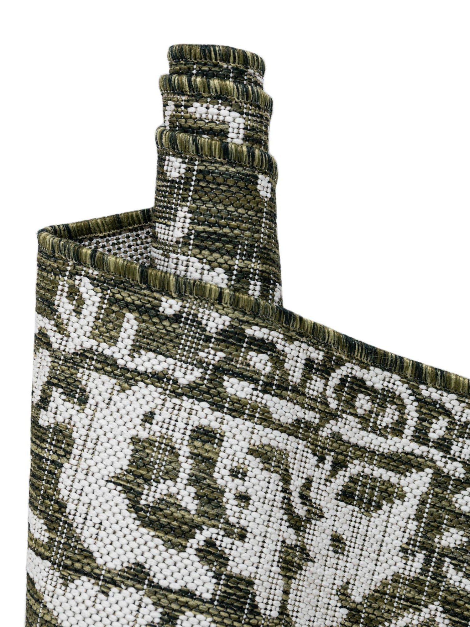 Green 6' 1 x 9' Jill Zarin Outdoor Rectangle Area Rug Weather Resistant for Patio, Deck, Terrace, Balcony, Porch Durable 100% Polypropylene Carpet for Outside for Sale at Rug Engine