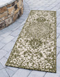 Green 2' x 8' Jill Zarin Outdoor Runner Area Rug Weather Resistant for Patio, Deck, Terrace, Balcony, Porch Durable 100% Polypropylene Carpet for Outside for Sale at Rug Engine