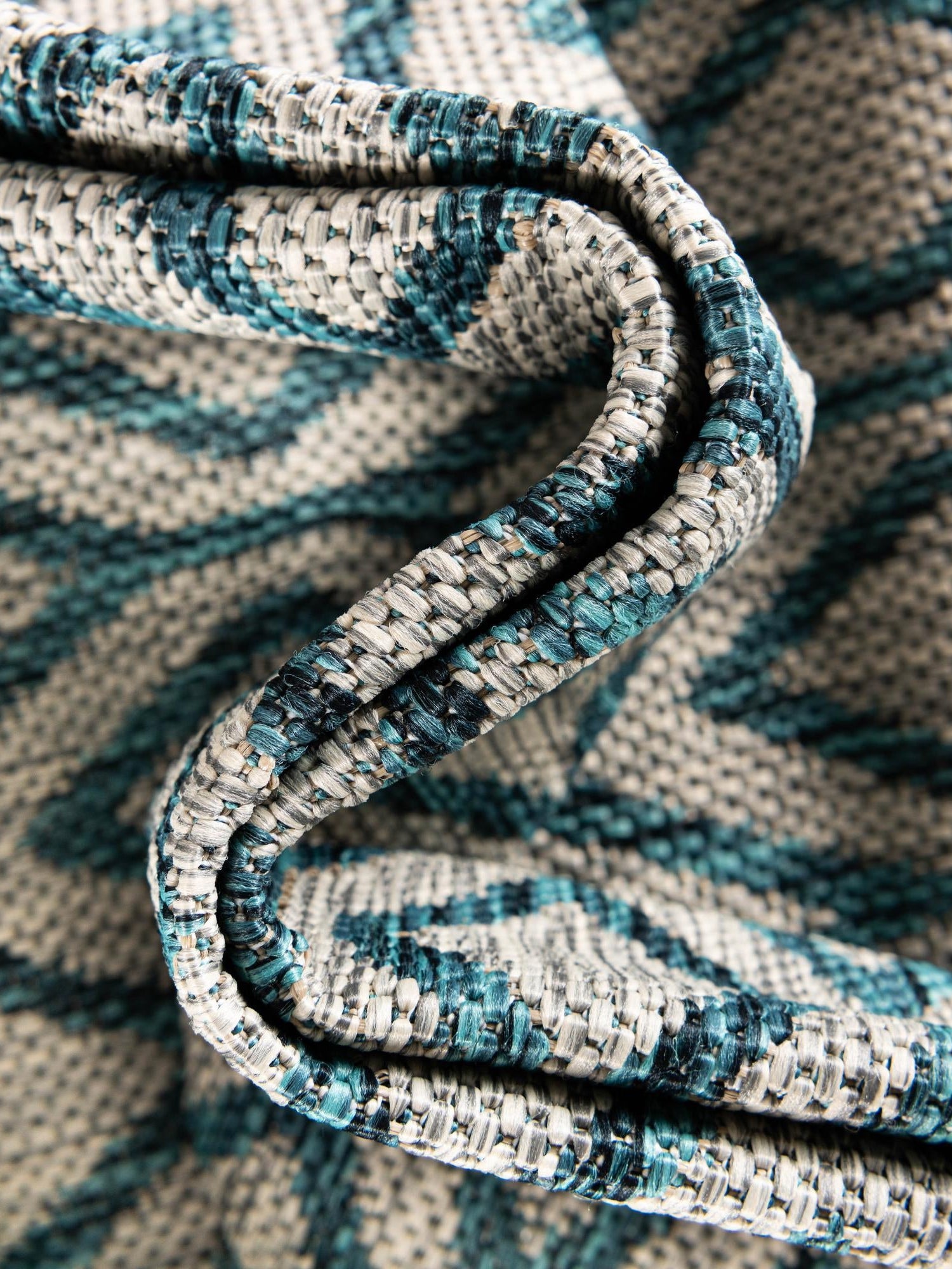 Gray Teal 7' 10 x 10' Jill Zarin Outdoor Oval Area Rug Weather Resistant for Patio, Deck, Terrace, Balcony, Porch Durable 100% Polypropylene Carpet for Outside for Sale at Rug Engine