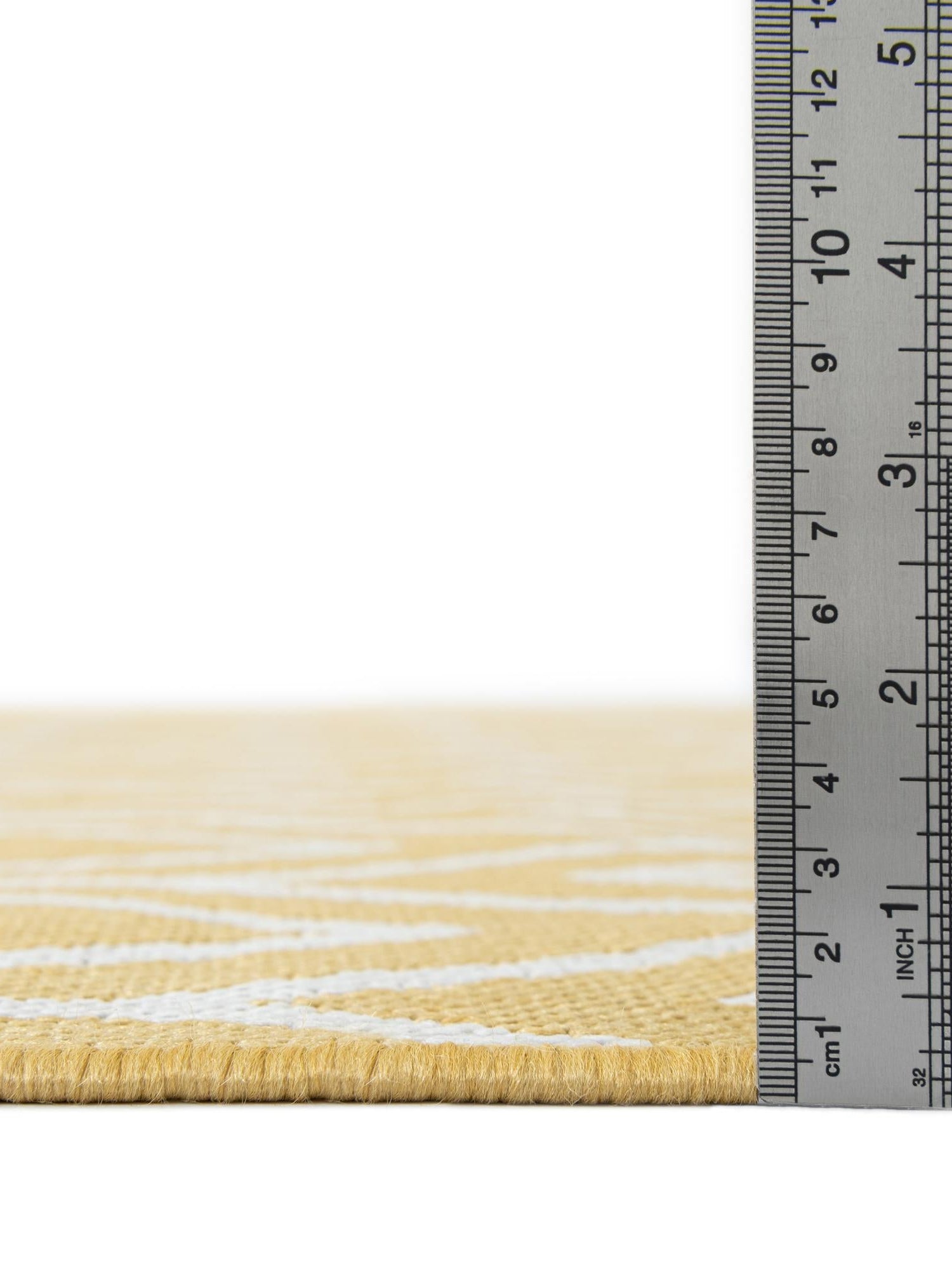 Yellow Ivory 3' 1 x 5' 3 Jill Zarin Outdoor Rectangle Area Rug Weather Resistant for Patio, Deck, Terrace, Balcony, Porch Durable 100% Polypropylene Carpet for Outside for Sale at Rug Engine