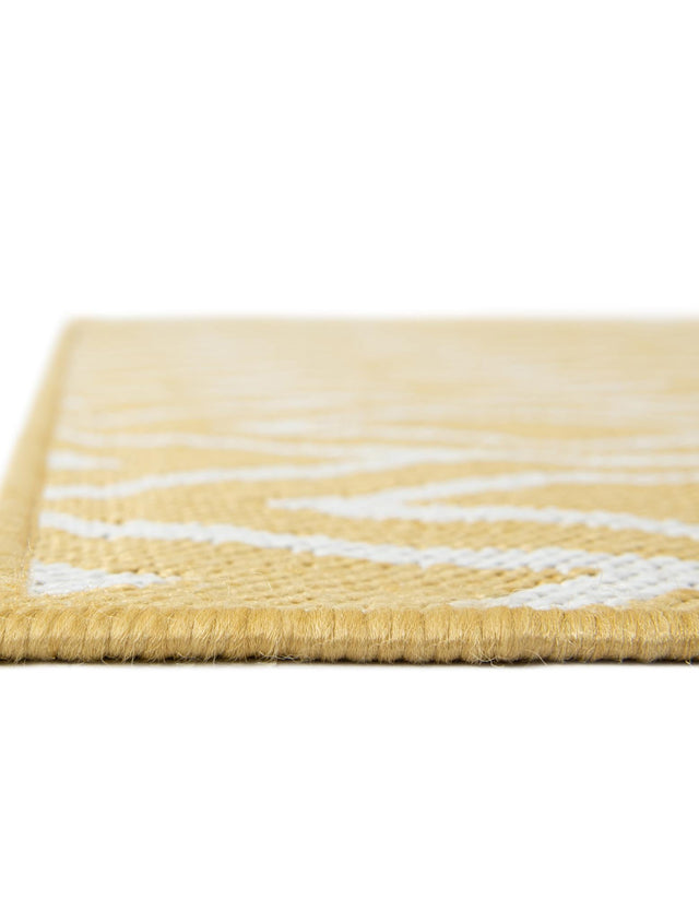 Yellow Ivory 3' 1 x 5' 3 Jill Zarin Outdoor Rectangle Area Rug Weather Resistant for Patio, Deck, Terrace, Balcony, Porch Durable 100% Polypropylene Carpet for Outside for Sale at Rug Engine
