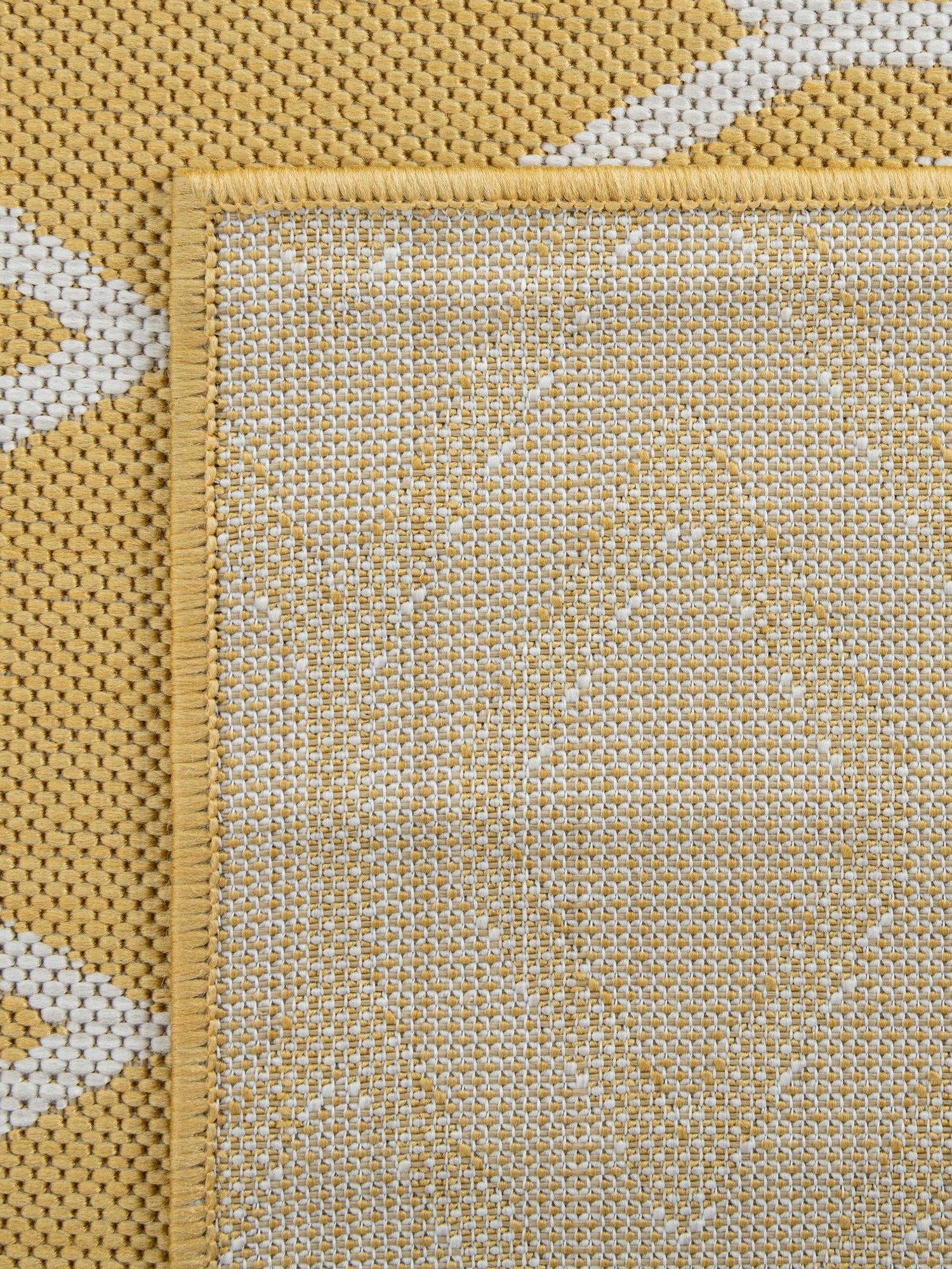 Yellow Ivory 4' 1 x 6' 1 Jill Zarin Outdoor Rectangle Area Rug Weather Resistant for Patio, Deck, Terrace, Balcony, Porch Durable 100% Polypropylene Carpet for Outside for Sale at Rug Engine