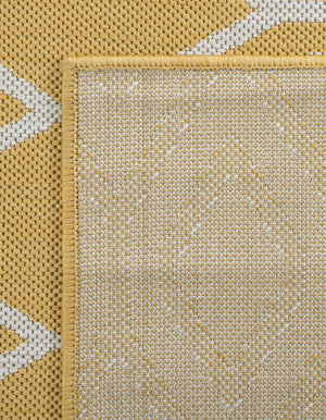 Yellow Ivory 7' 10 x 10' Jill Zarin Outdoor Rectangle Area Rug Weather Resistant for Patio, Deck, Terrace, Balcony, Porch Durable 100% Polypropylene Carpet for Outside for Sale at Rug Engine