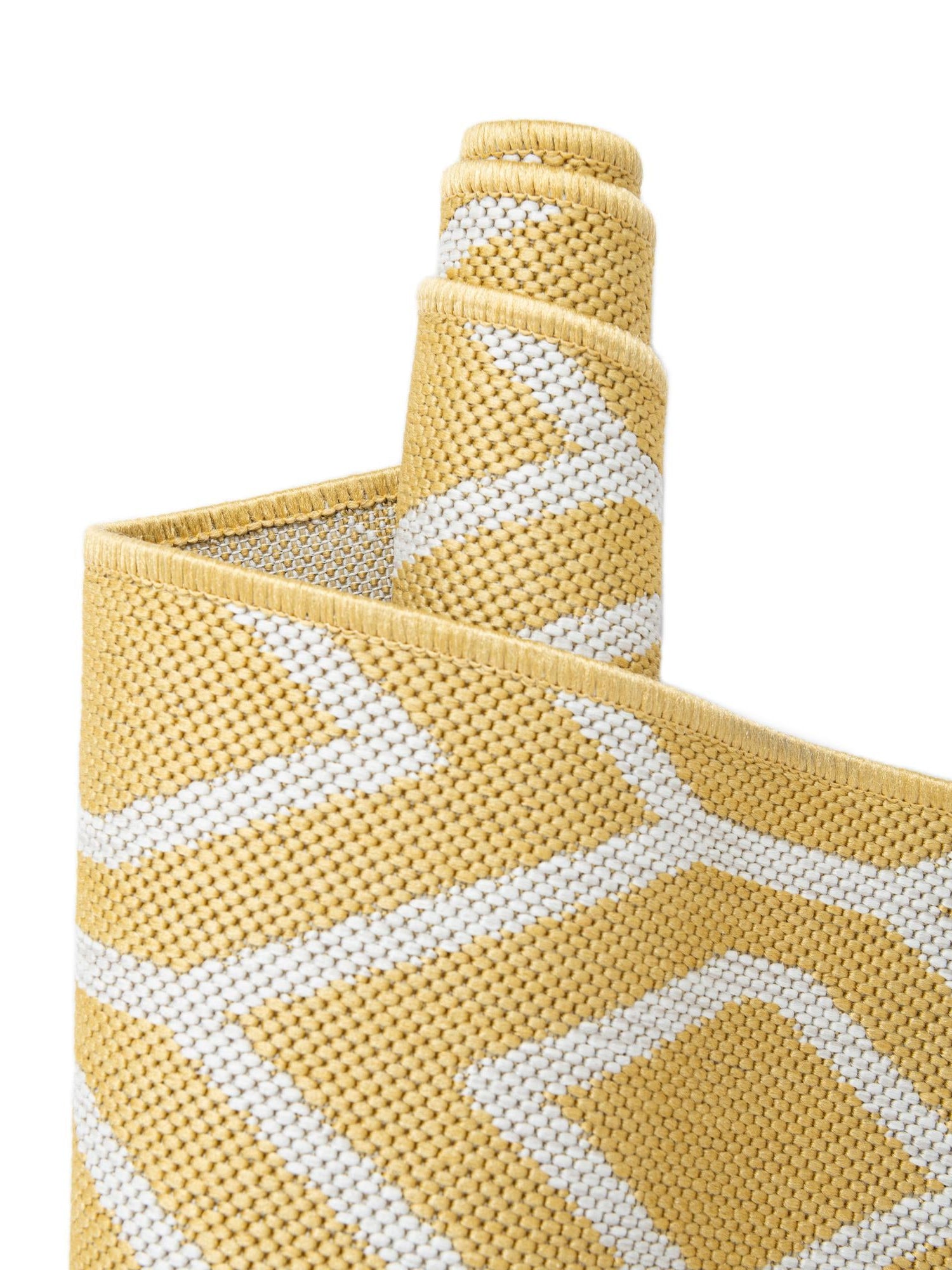 Yellow Ivory 4' 1 x 6' 1 Jill Zarin Outdoor Rectangle Area Rug Weather Resistant for Patio, Deck, Terrace, Balcony, Porch Durable 100% Polypropylene Carpet for Outside for Sale at Rug Engine