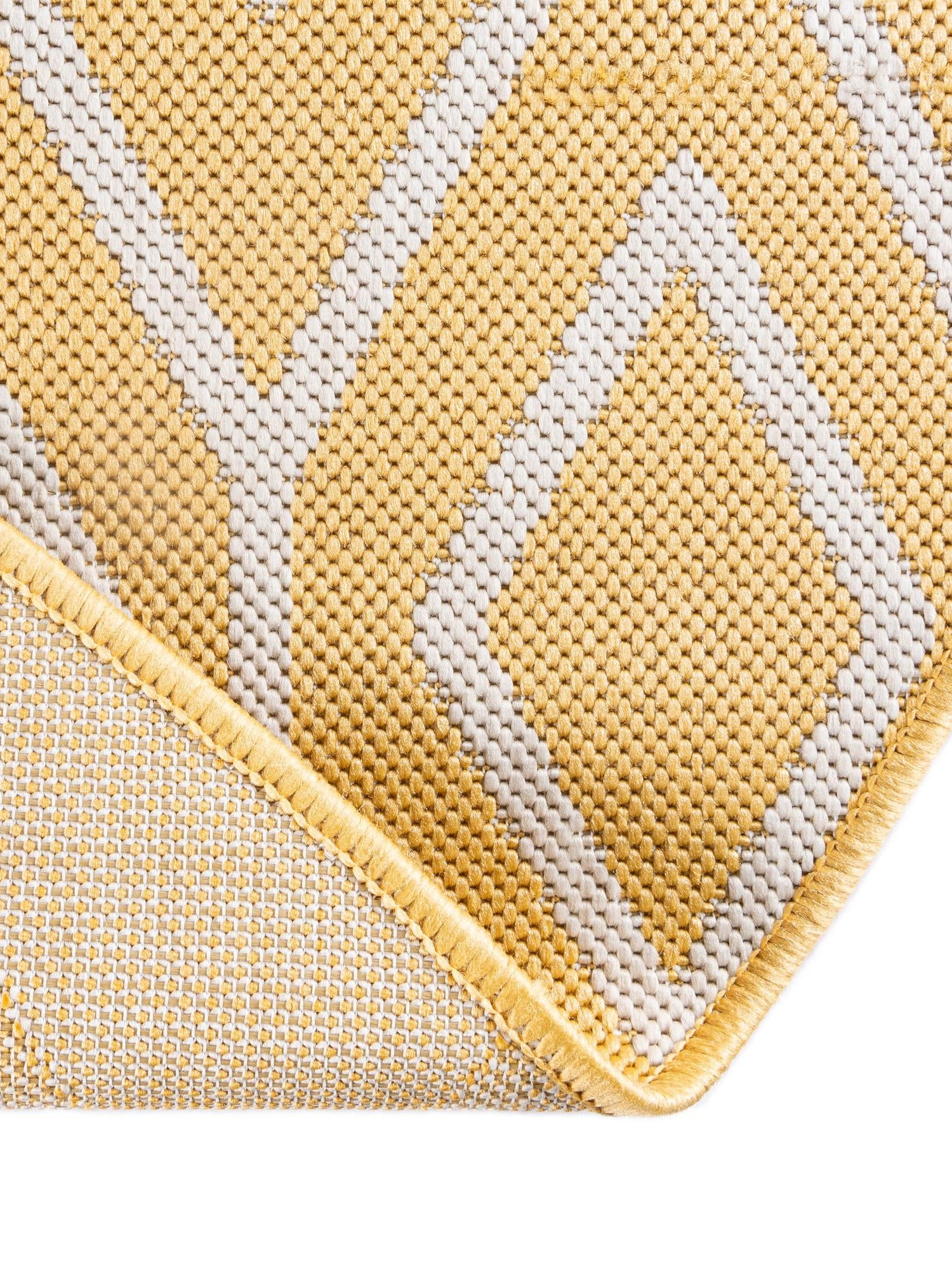 Yellow Ivory 7' 10 x 10' Jill Zarin Outdoor Oval Area Rug Weather Resistant for Patio, Deck, Terrace, Balcony, Porch Durable 100% Polypropylene Carpet for Outside for Sale at Rug Engine