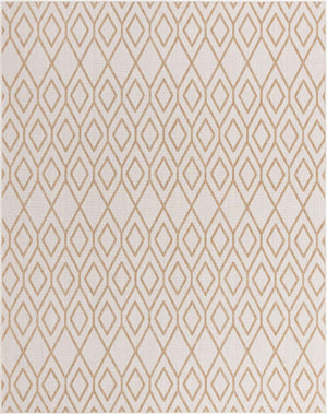 Beige 7' 10 x 10' Jill Zarin Outdoor Rectangle Area Rug Weather Resistant for Patio, Deck, Terrace, Balcony, Porch Durable 100% Polypropylene Carpet for Outside for Sale at Rug Engine
