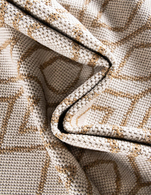 Beige 7' 10 x 10' Jill Zarin Outdoor Rectangle Area Rug Weather Resistant for Patio, Deck, Terrace, Balcony, Porch Durable 100% Polypropylene Carpet for Outside for Sale at Rug Engine