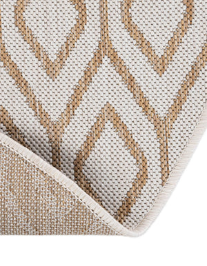 Beige 7' 10 x 10' Jill Zarin Outdoor Oval Area Rug Weather Resistant for Patio, Deck, Terrace, Balcony, Porch Durable 100% Polypropylene Carpet for Outside for Sale at Rug Engine
