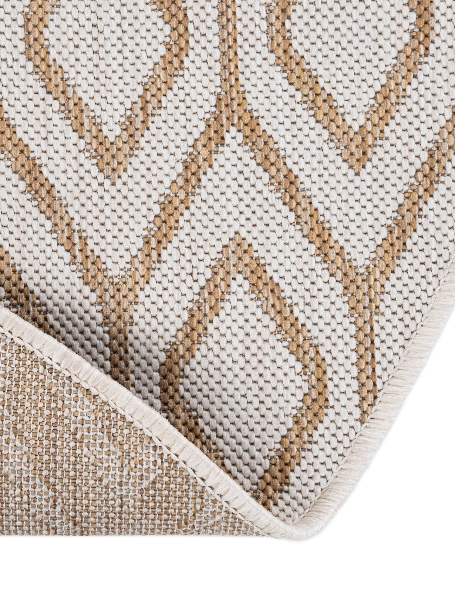 Beige 5' 3 x 8' Jill Zarin Outdoor Oval Area Rug Weather Resistant for Patio, Deck, Terrace, Balcony, Porch Durable 100% Polypropylene Carpet for Outside for Sale at Rug Engine