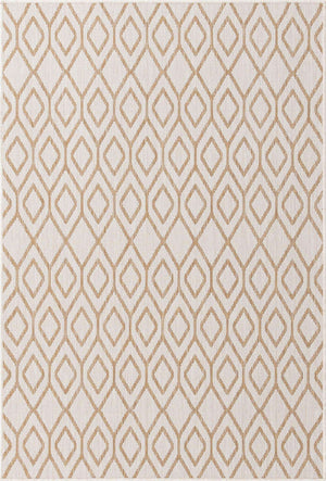 Beige 4' 1 x 6' 1 Jill Zarin Outdoor Rectangle Area Rug Weather Resistant for Patio, Deck, Terrace, Balcony, Porch Durable 100% Polypropylene Carpet for Outside for Sale at Rug Engine