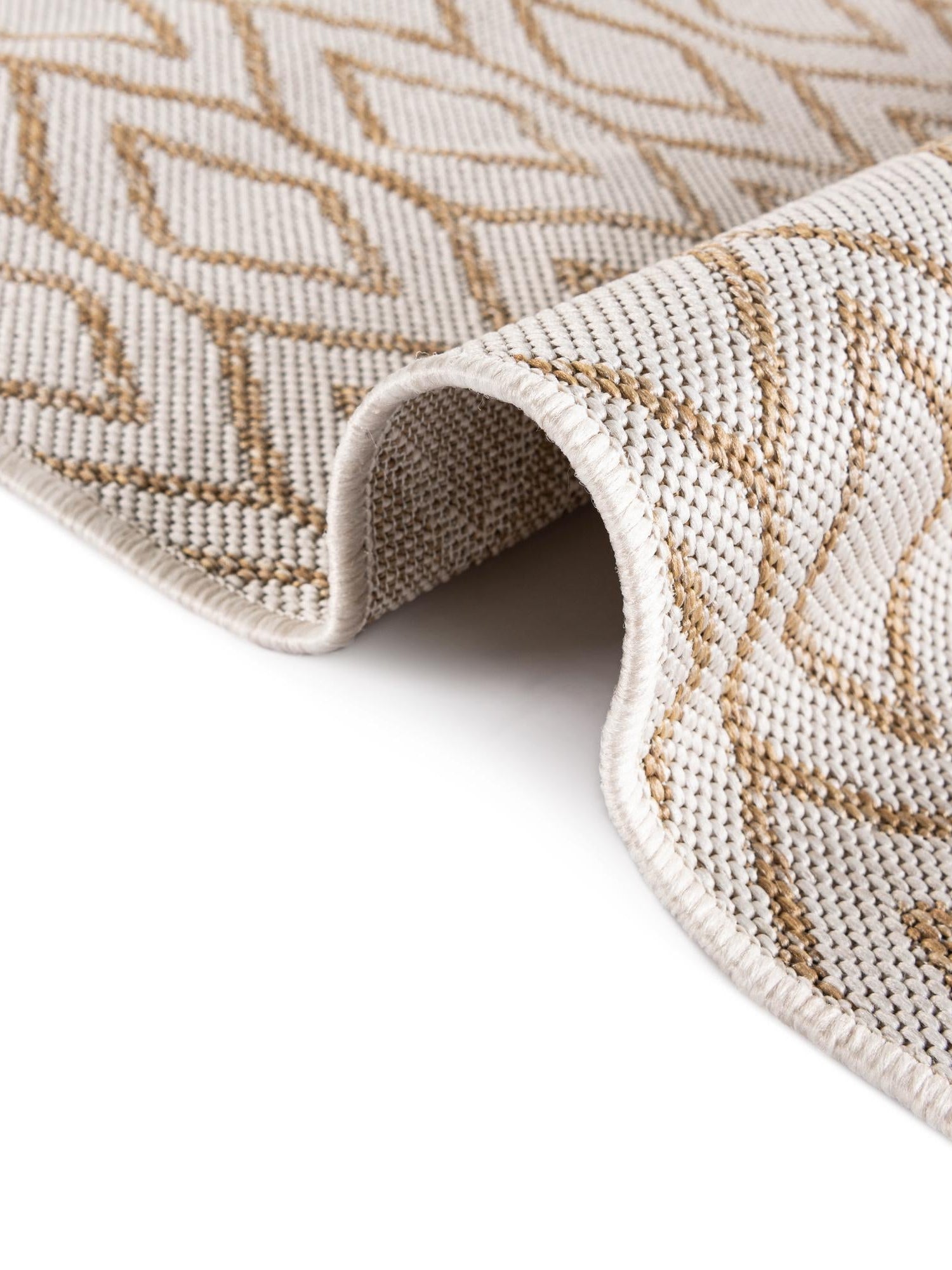 Beige 2' x 8' Jill Zarin Outdoor Runner Area Rug Weather Resistant for Patio, Deck, Terrace, Balcony, Porch Durable 100% Polypropylene Carpet for Outside for Sale at Rug Engine