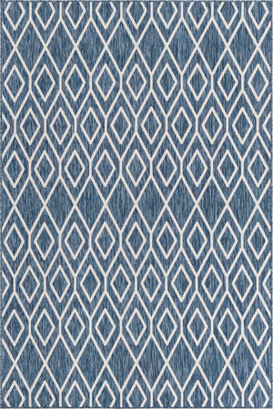 Blue 6' 1 x 9' Jill Zarin Outdoor Rectangle Rug