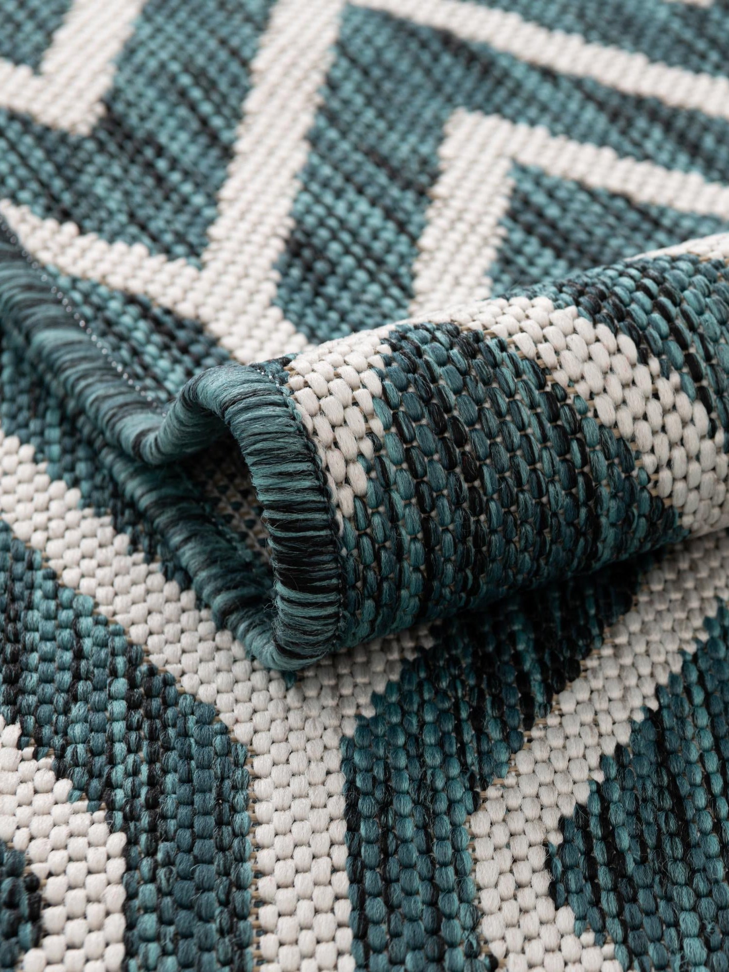 Teal 9' x 12' Jill Zarin Outdoor Rectangle Area Rug Weather Resistant for Patio, Deck, Terrace, Balcony, Porch Durable 100% Polypropylene Carpet for Outside for Sale at Rug Engine