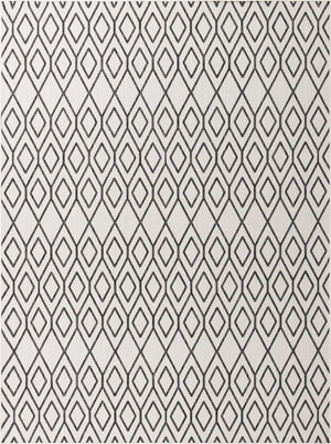 Ivory 9' x 12' Jill Zarin Outdoor Rectangle Area Rug Weather Resistant for Patio, Deck, Terrace, Balcony, Porch Durable 100% Polypropylene Carpet for Outside for Sale at Rug Engine