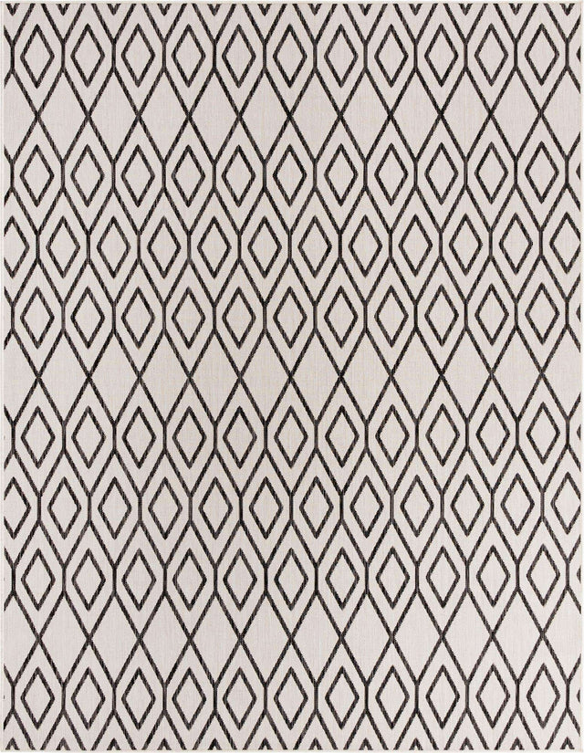 Ivory 8' x 10' Jill Zarin Outdoor Rectangle Rug