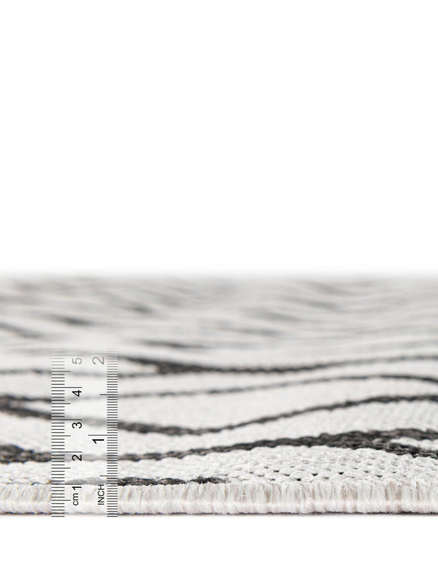 Ivory 7' 10 x 7' 10 Jill Zarin Outdoor Square Area Rug Weather Resistant for Patio, Deck, Terrace, Balcony, Porch Durable 100% Polypropylene Carpet for Outside for Sale at Rug Engine