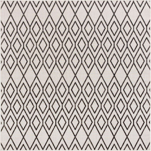 Ivory 7' 10 x 7' 10 Jill Zarin Outdoor Square Area Rug Weather Resistant for Patio, Deck, Terrace, Balcony, Porch Durable 100% Polypropylene Carpet for Outside for Sale at Rug Engine
