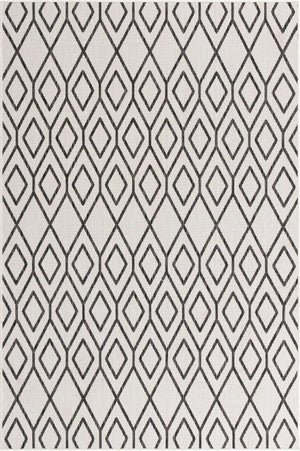 Ivory 6' 1 x 9' Jill Zarin Outdoor Rectangle Area Rug Weather Resistant for Patio, Deck, Terrace, Balcony, Porch Durable 100% Polypropylene Carpet for Outside for Sale at Rug Engine