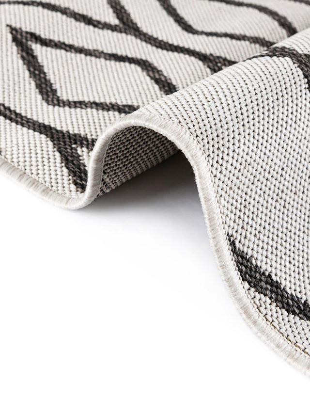 Ivory 7' 1 x 10' Jill Zarin Outdoor Rectangle Area Rug Weather Resistant for Patio, Deck, Terrace, Balcony, Porch Durable 100% Polypropylene Carpet for Outside for Sale at Rug Engine