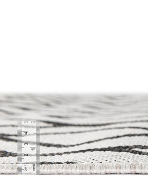 Ivory 6' 7 x 6' 7 Jill Zarin Outdoor Round Area Rug Weather Resistant for Patio, Deck, Terrace, Balcony, Porch Durable 100% Polypropylene Carpet for Outside for Sale at Rug Engine