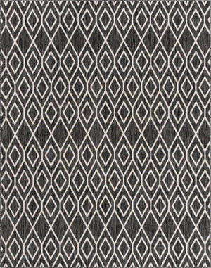 Charcoal Gray 7' 10 x 10' Jill Zarin Outdoor Rectangle Area Rug Weather Resistant for Patio, Deck, Terrace, Balcony, Porch Durable 100% Polypropylene Carpet for Outside for Sale at Rug Engine