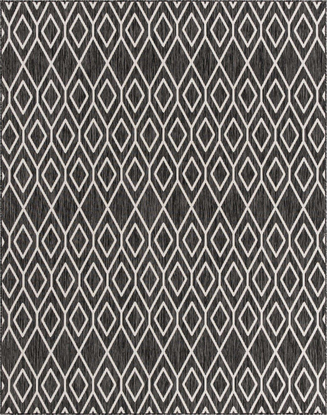 Charcoal Gray 7' 10 x 10' Jill Zarin Outdoor Rectangle Area Rug Weather Resistant for Patio, Deck, Terrace, Balcony, Porch Durable 100% Polypropylene Carpet for Outside for Sale at Rug Engine