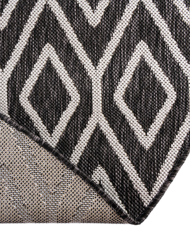 Charcoal Gray 4' 1 x 4' 1 Jill Zarin Outdoor Round Area Rug Weather Resistant for Patio, Deck, Terrace, Balcony, Porch Durable 100% Polypropylene Carpet for Outside for Sale at Rug Engine