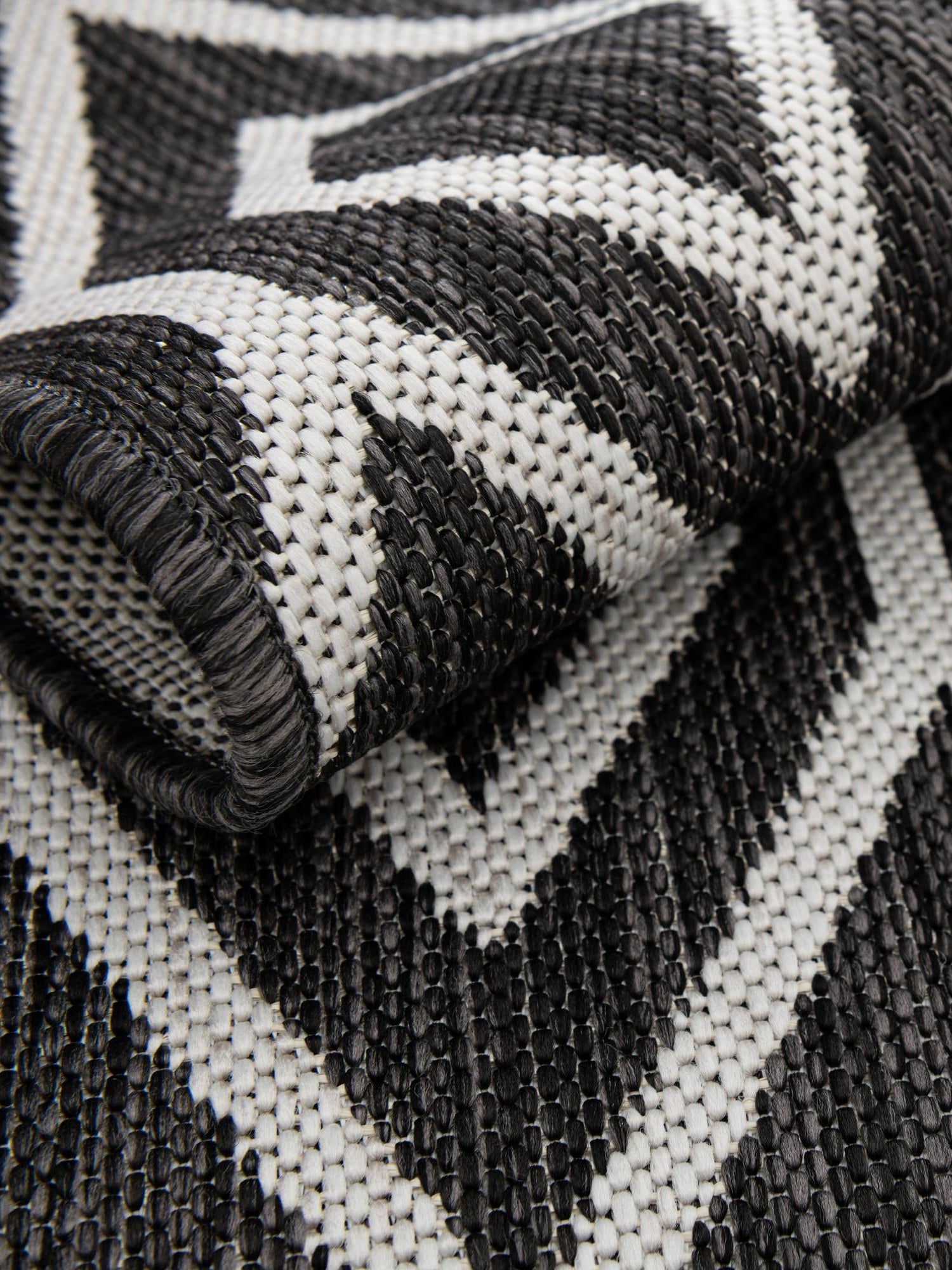 Charcoal Gray 6' 1 x 9' Jill Zarin Outdoor Rectangle Area Rug Weather Resistant for Patio, Deck, Terrace, Balcony, Porch Durable 100% Polypropylene Carpet for Outside for Sale at Rug Engine